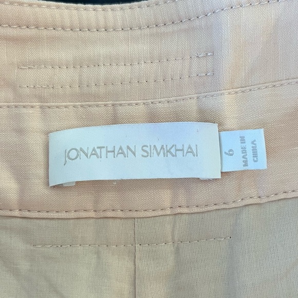 Jonathan Simkhai Pink Linen Pants - Picture 5 of 5
